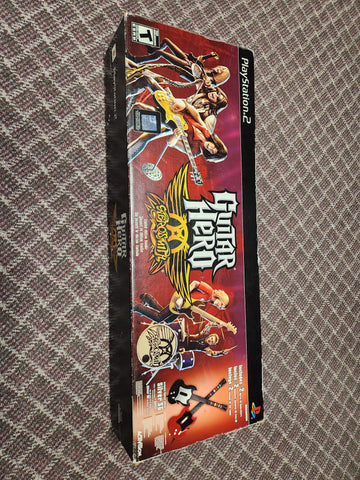PS2 Aerosmith Limited Edition Guitar Hero Bundle 2 SG Guitars! PlayStation 2
