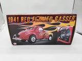 WILLYS 1941 GASSER WITH FLAMES 1/18 scale DIECAST CAR ACME A1800916.