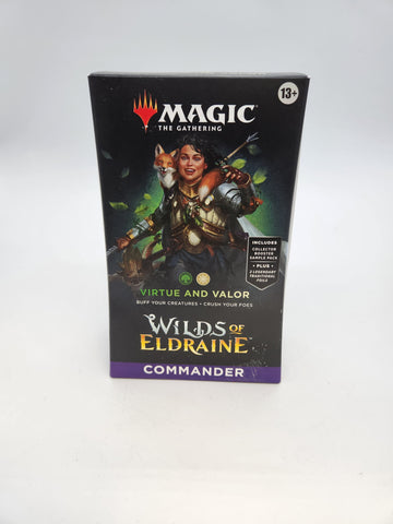Magic: The Gathering - Wilds of Eldraine Commander Deck - Virtue and Valor Deck.