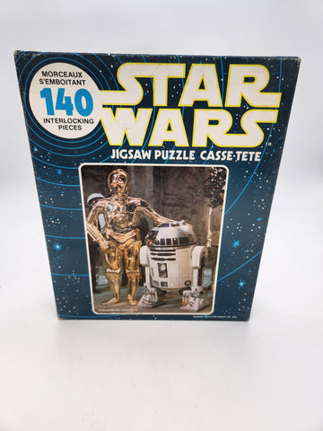 1977 Star Wars R2-D2 & C-3PO Kenner Jigsaw Puzzle 140 Pieces COMPLETE.