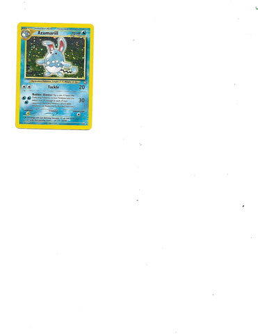 2000 Pokemon 1st Edition Neo Genesis AZUMARILL Holo Rare #2/111 Card.