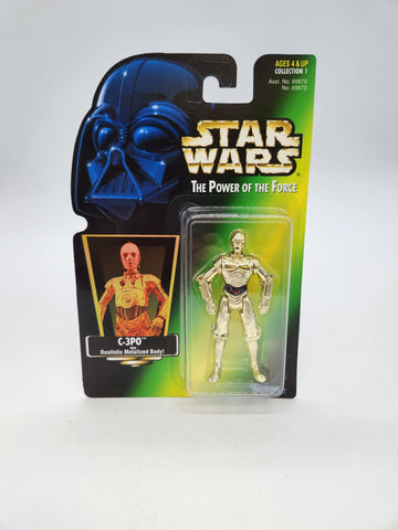 1995 Kenner Star Wars Power of The Force C-3PO Action Figure.
