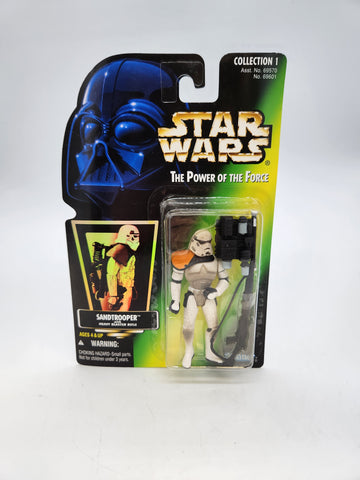 1996 Hasbro Star Wars Power Of The Force 3.75" Sandtrooper Action Figure.