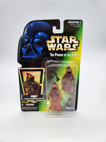 1996 Hasbro Star Wars Power Of The Force Jawas Action Figure 2 Pack.