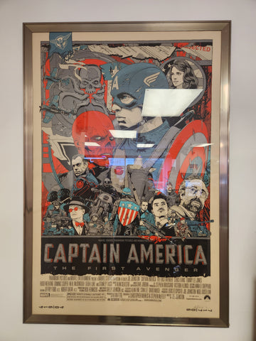 MONDO Captain America The First Avenger Tyler Stout Poster AP Signed Print MCU 196/650