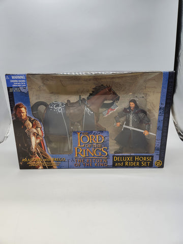 Lord of the Rings ROTK Aragorn with Brego Deluxe Horse & Rider Set ToyBiz.