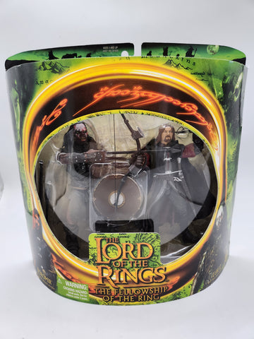 Lord of the Rings Boromir & Lurtz Action Figures Set 2001 ToyBiz.