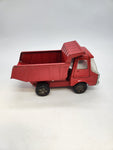 Cragstan 8" Dump Truck Red Dump Bed works unmarked Made in Japan Pressed Steel.