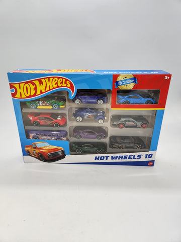 Mattel Hot Wheels 10-Car Multi-Pack 1:64 Diecast Vehicles.