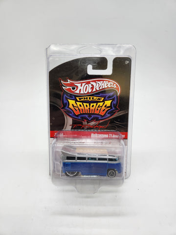 Hot Wheels Phil'S Garage Chase Volkswagen T1 Drag Bus Blue #30/39 Real Riders.