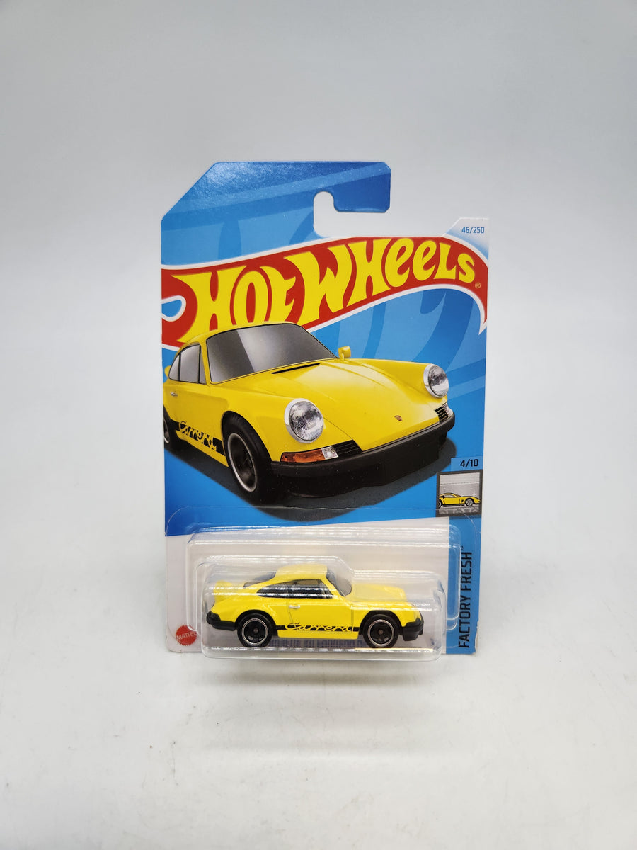 Hot Wheels Porsche 911 Carrera RS 2.7 46/250 Yellow Factory Fresh