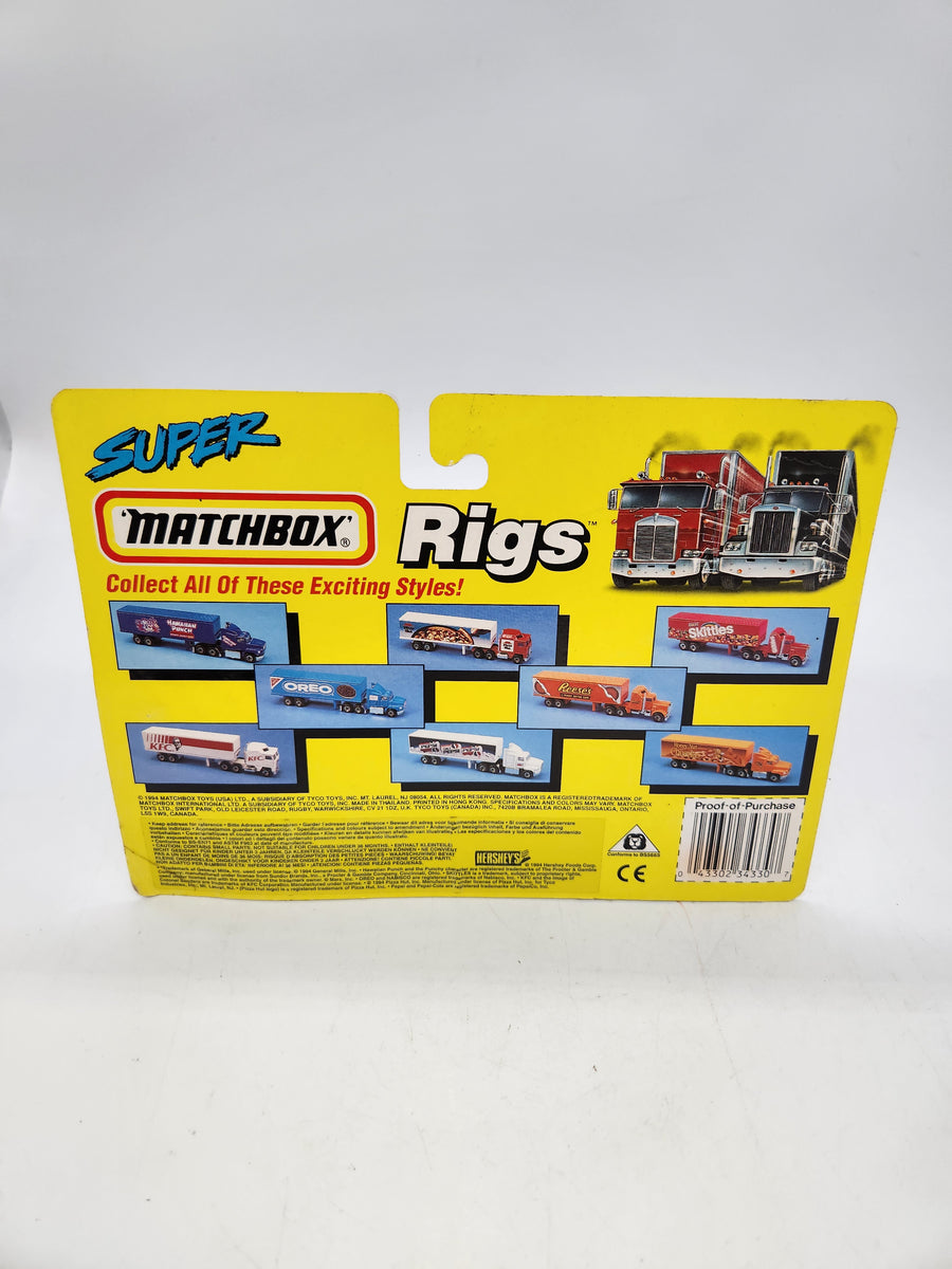 1993 Matchbox Super Rigs HERSHEY'S KENWORTH Tactor Trailer HO