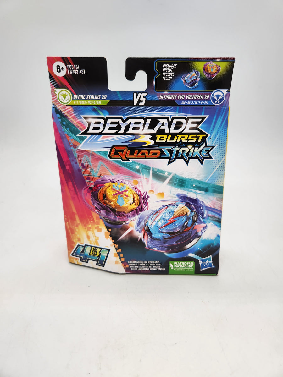 Beyblade Burst QuadStrike Ultimate Evo Valtryek V8 & Divine