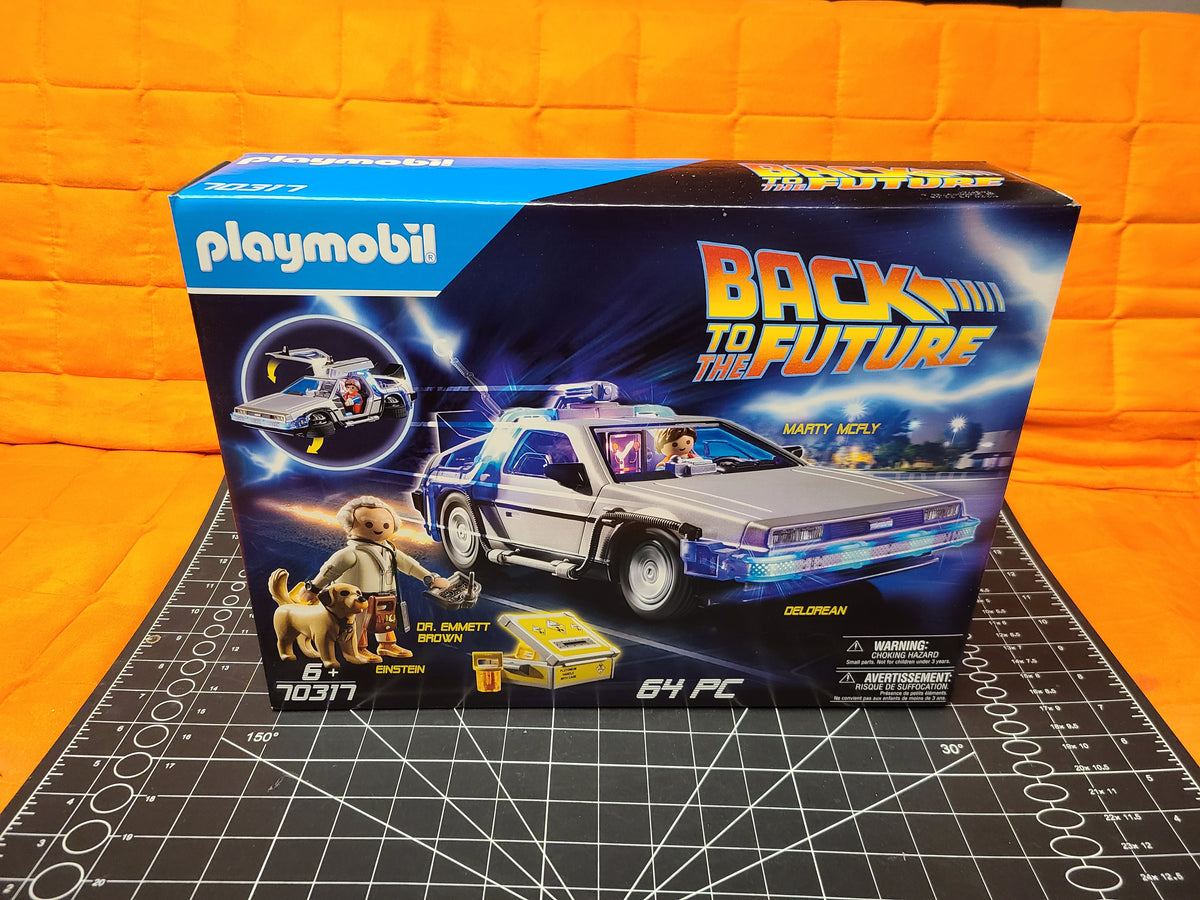 Playmobil Back To The Future 70317 64 Piece Set Kit Marty Doc Einstein  Delorean