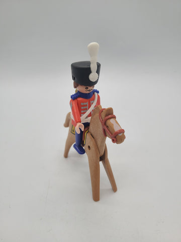 Vintage Playmobile British Soldier on Horse.