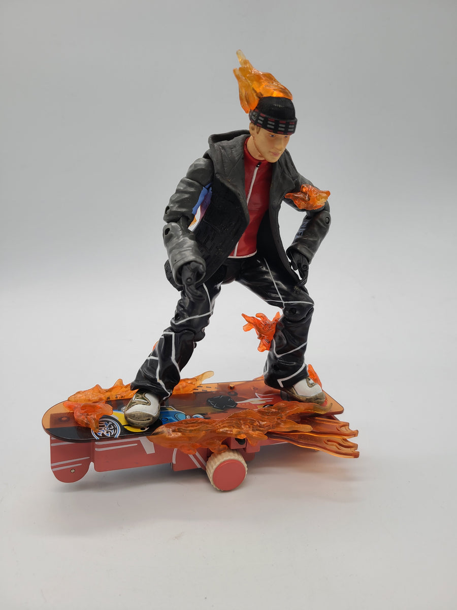 2005 Toy Biz Marvel Fantastic 4 Movie Human Torch Snowboarding