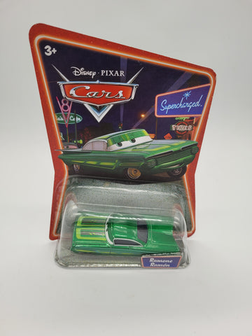 Disney Pixar Cars Green Ramone Supercharged Die-Cast Low Rider w/ Pinstripe 2005.