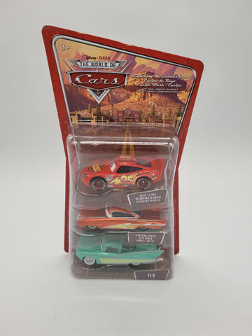 The World of Cars Lightning McQueen's Crew Gift Pack Flo Ramone.