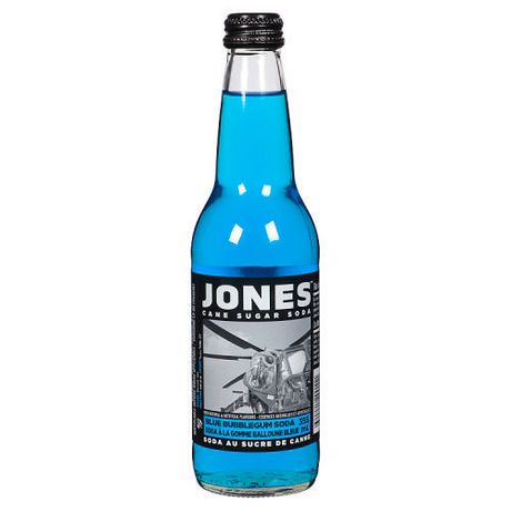 Jones Blue Bubblegum Soda.