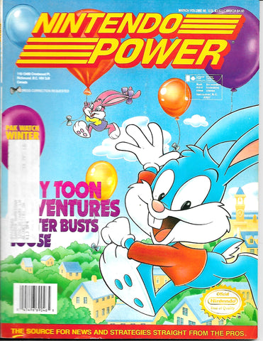 1993 Nintendo Power Magazine Volume 46 with Poster and Trading Cards.