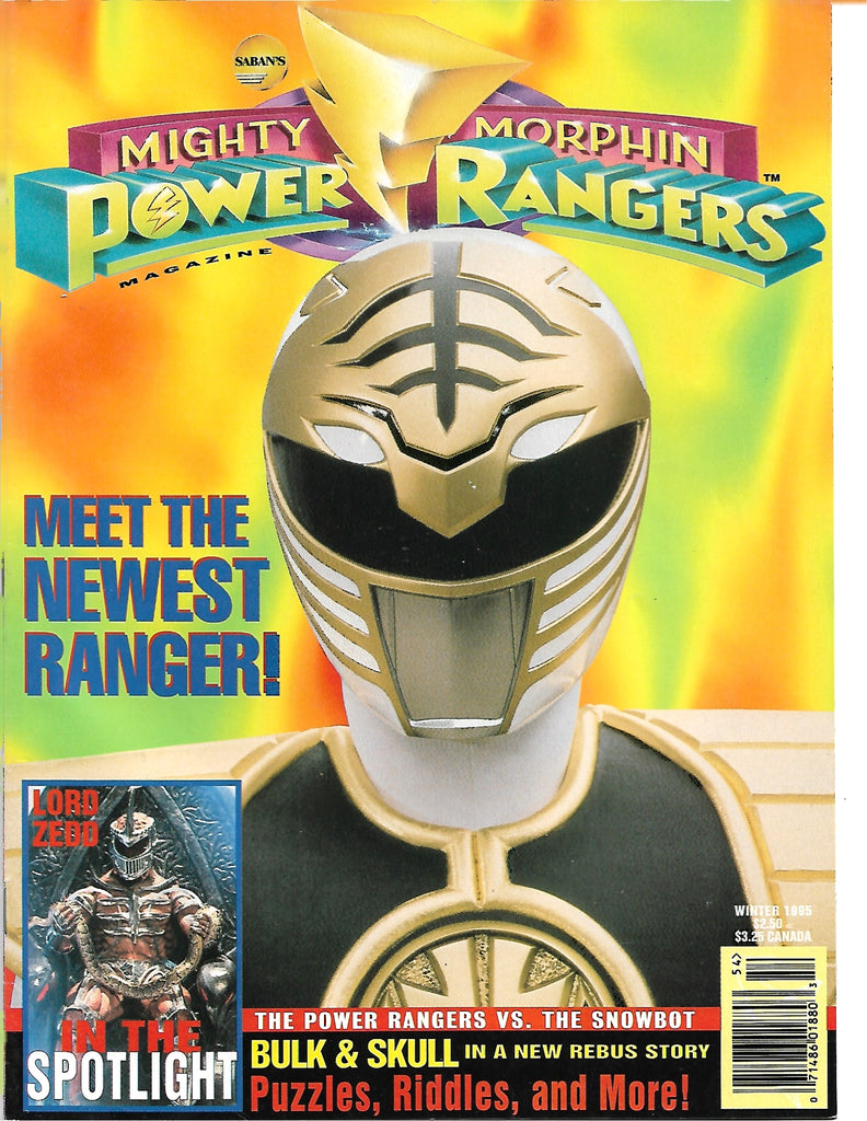 Mighty Morphin Power Rangers Magazine Winter 1995. – Toy Heaven