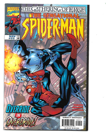 Spider-man Sensational Spider-man #33 Final Issue Gathering of Five.