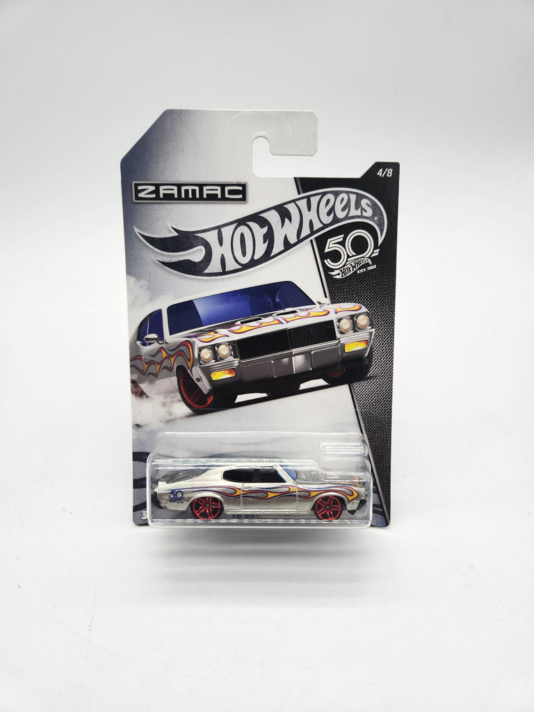 2018 Hot Wheels 50th Anniversary Zamac 4/8 '70 Buick GSX Zamac Car