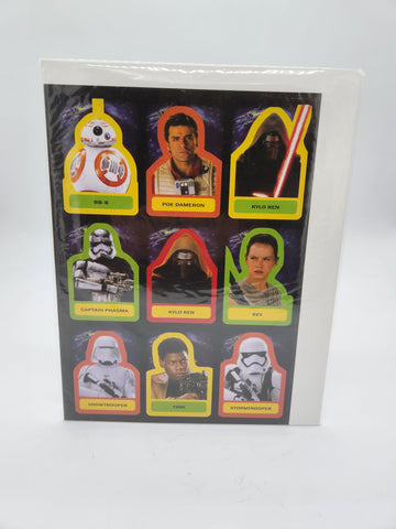 2015 Star Wars Journey to Force Awakens Stickers uncut!!