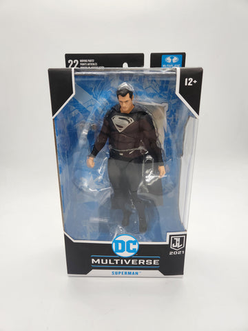 DC Multiverse Superman Black Suit  McFarlane Toy Snyder Cut Justice League.