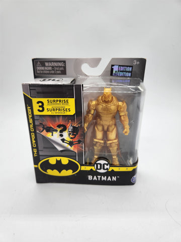DC Spin Master Batman Armor Gold Chase The Caped Crusader 4" 1ST EDITION.