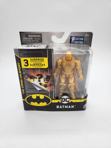 DC Spin Master Batman Armor Gold Chase The Caped Crusader 4" 1ST EDITION.
