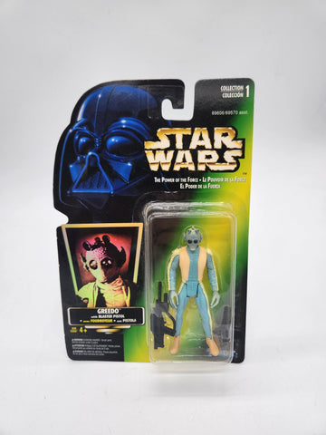 Star Wars Vintage Kenner Greedo 3.75" Action Figure Power Of The Force.