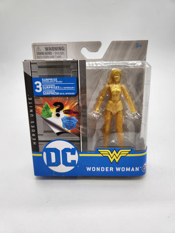 Spin Master DC Heroes GOLD WONDER WOMAN 4 Inch Action Figure Chase.