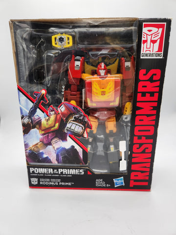 Transformers Power of the Primes Leader Class Evolution Rodimus Prime Hot Rod.