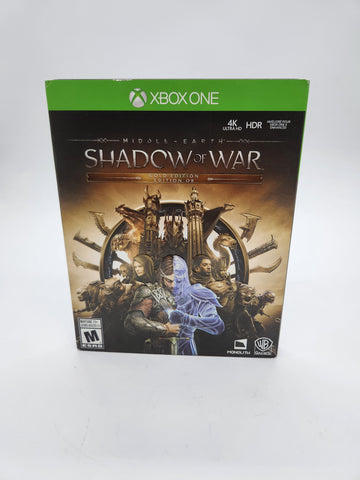 Middle Earth Shadow of War Steelbook Xbox One.