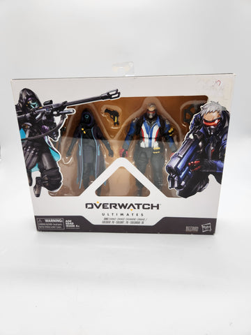 Hasbro Overwatch Ultimates Ana Amari & Soldier 76 Dual Pack Toy Action Figures.