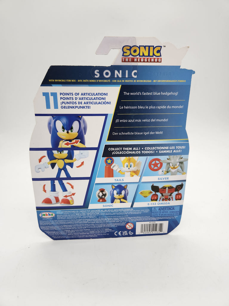 Sonic The Hedgehog - Tails with Invincible Item Box - 4 Inch Action Figure  