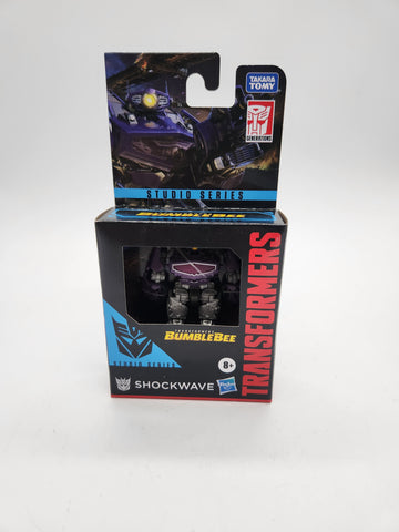 Transformers Toys Studio Series Core Class Transformers: Bumblebee Shockwave Action Figure.