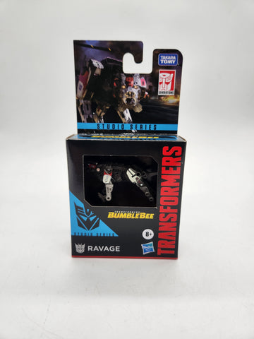 Transformers Toys Studio Series Core Class Transformers: Bumblebee Ravage Action Figure.