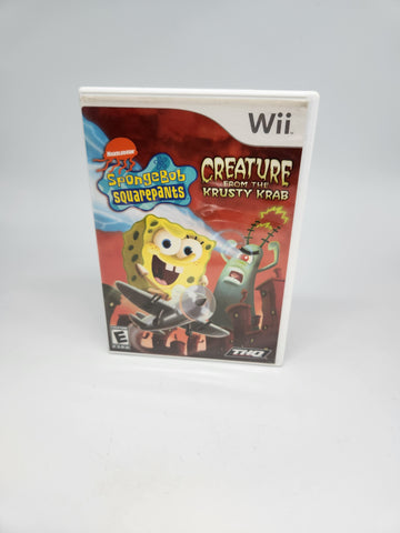 SpongeBob SquarePants Creature from the Krusty Krab Nintendo Wii.