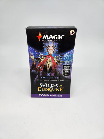 Wizards of the Coast Magic Fae Dominion Wilds of Eldraine Commander Deck.