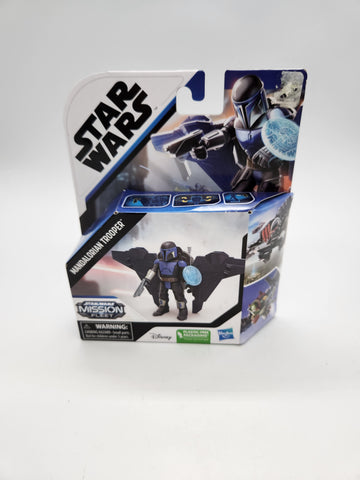 Star Wars Action Figure Mission Fleet Mandalorian Trooper, Hasbro Toys.