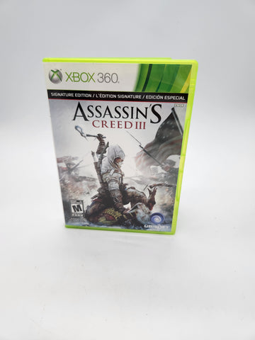 Assassin's Creed III 3 Microsoft Xbox 360.