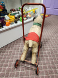 Dog Wheels Ride Along Walker  Merry Thought Ironbridge Shrops. MADE IN ENGLAND, 1935.