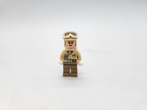 Hoth Rebel Trooper minifigure orange chin dimple LEGO.