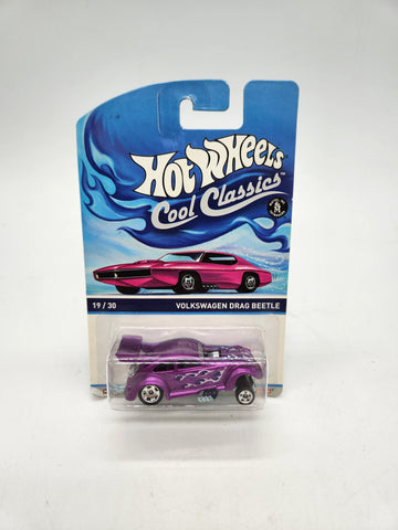 Hot Wheels Volkswagen Drag Beetle Cool Classics Card BDR40 NRFP Purple 1:64.