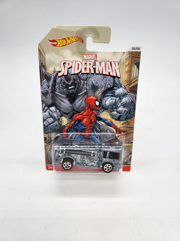 Marvel Spider-Man Fire-Eater (2013) Mattel Die-Cast Toy Car 06/08.