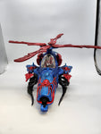 Spider-man Web Copter Helicopter Vintage 1998 Red Marvel Toy Biz.