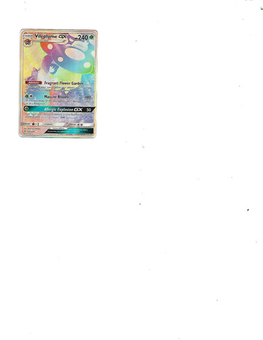 Vileplume GX Full Art 250/236 Rainbow Rare Cosmic Eclipse Pokemon.