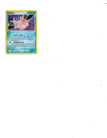 Corsola 37/115 NM Holo Foil EX Unseen Forces Stamped Pokemon Card.